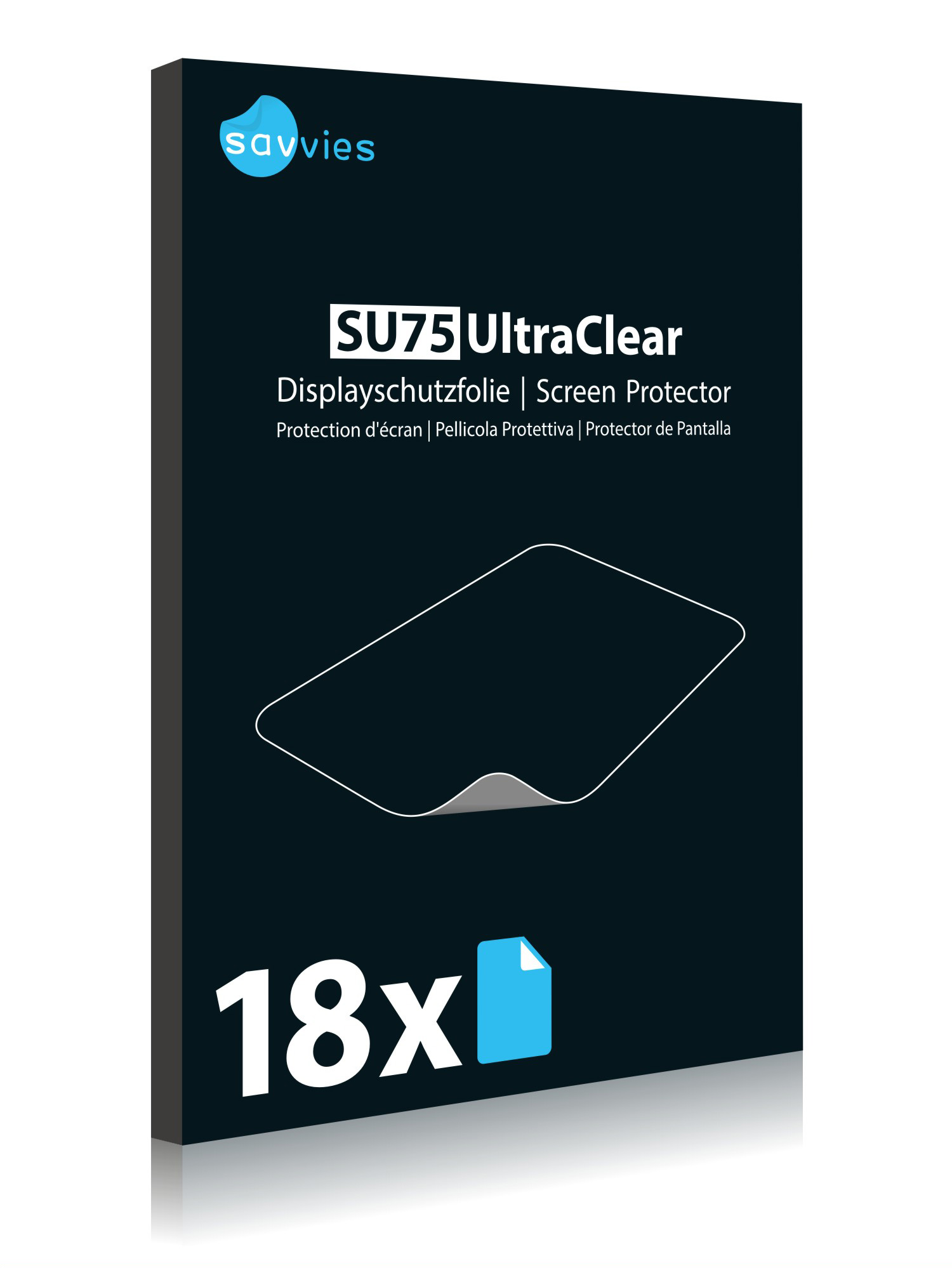SAVVIES 18x klare Schutzfolie(für Rückseite)) Nord OnePlus 2 (Vorder 