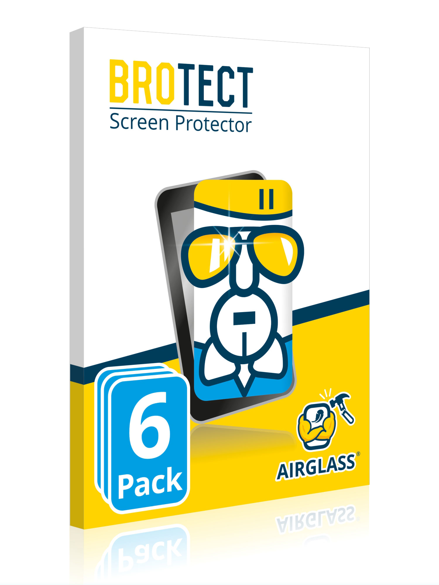BROTECT 6x Airglass Motorola klare Schutzfolie(für S) Edge