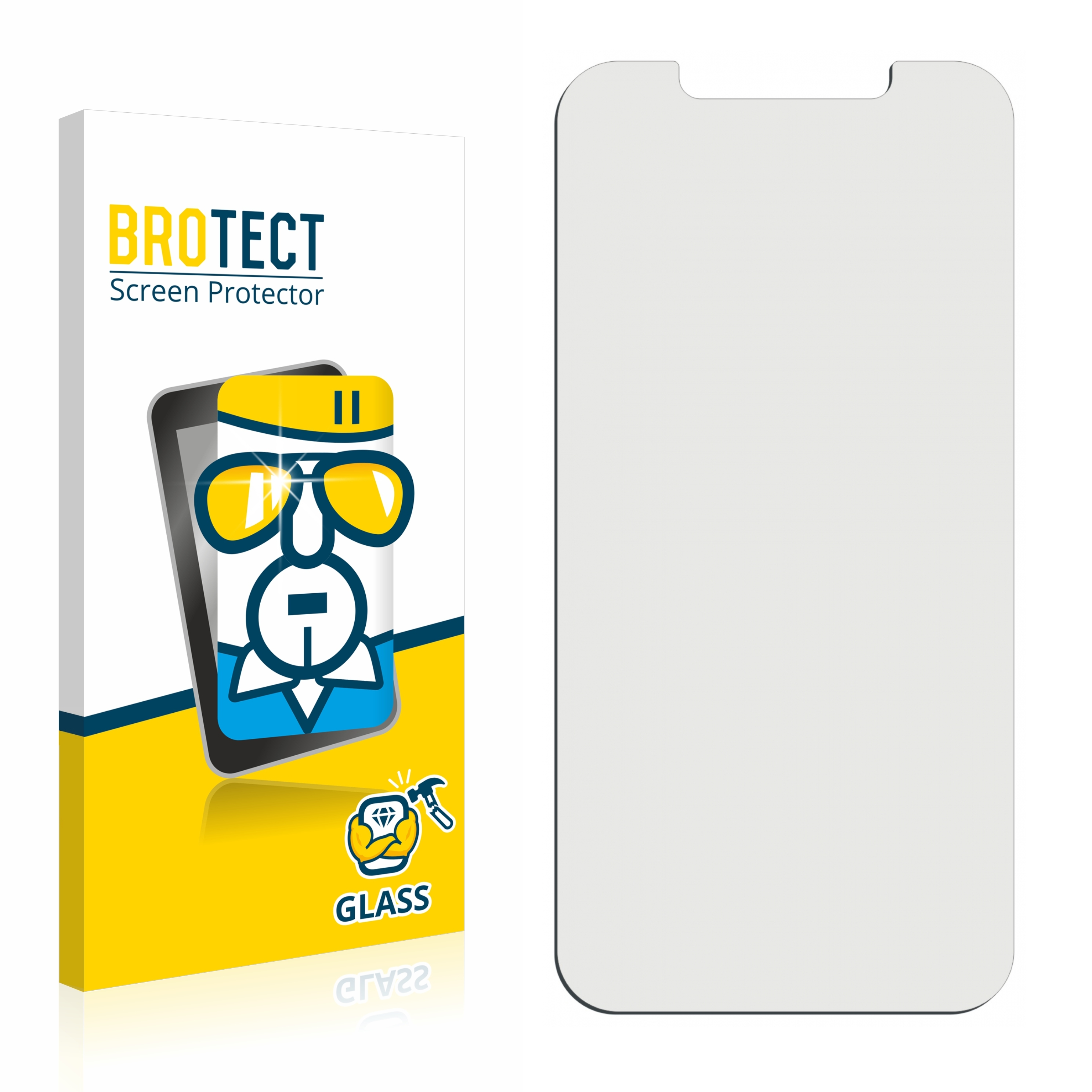 BROTECT 9H klares Schutzglas(für Apple Pro Max) 12 iPhone