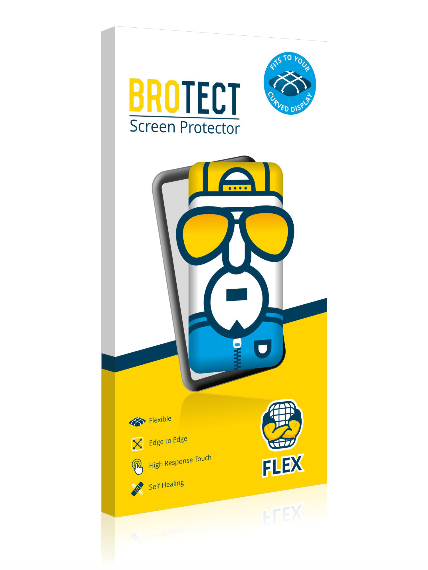S1) BROTECT Schutzfolie(für Flex Curved GRV 3D Full-Cover 2x