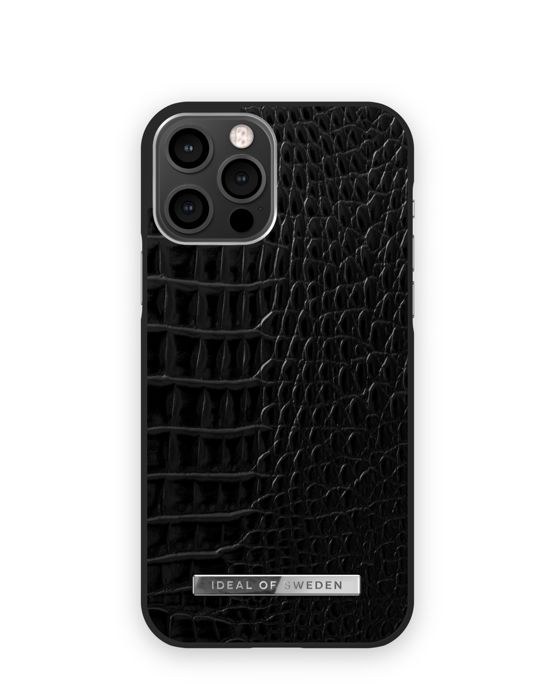 IDEAL OF SWEDEN IDACSS21-I2061-306, Backcover, Croco Neo Noir Apple 12, iPhone Apple Silver iPhone Apple, 12 Pro