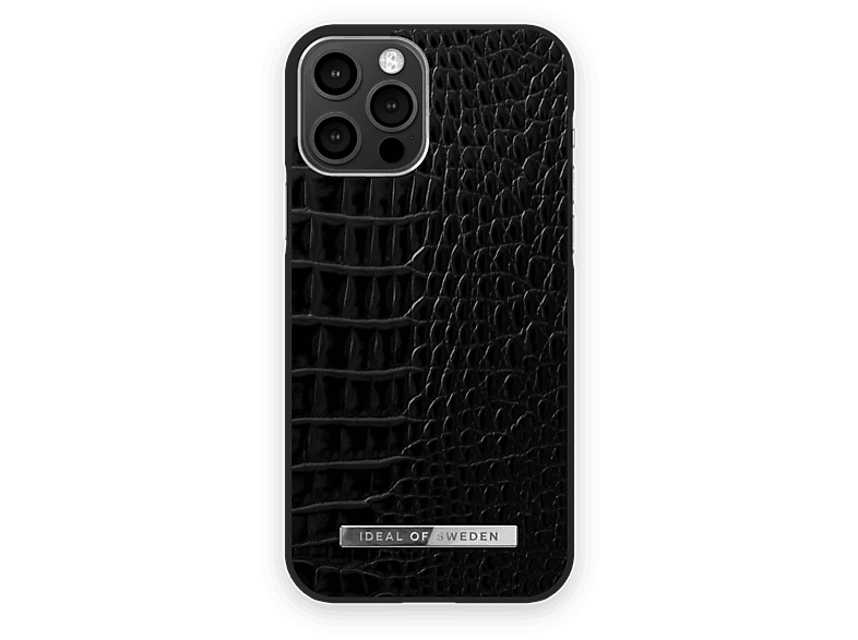 IDEAL OF SWEDEN IDACSS21-I2061-306, Backcover, Apple, Apple iPhone 12, Apple iPhone 12 Pro, Neo Noir Croco Silver