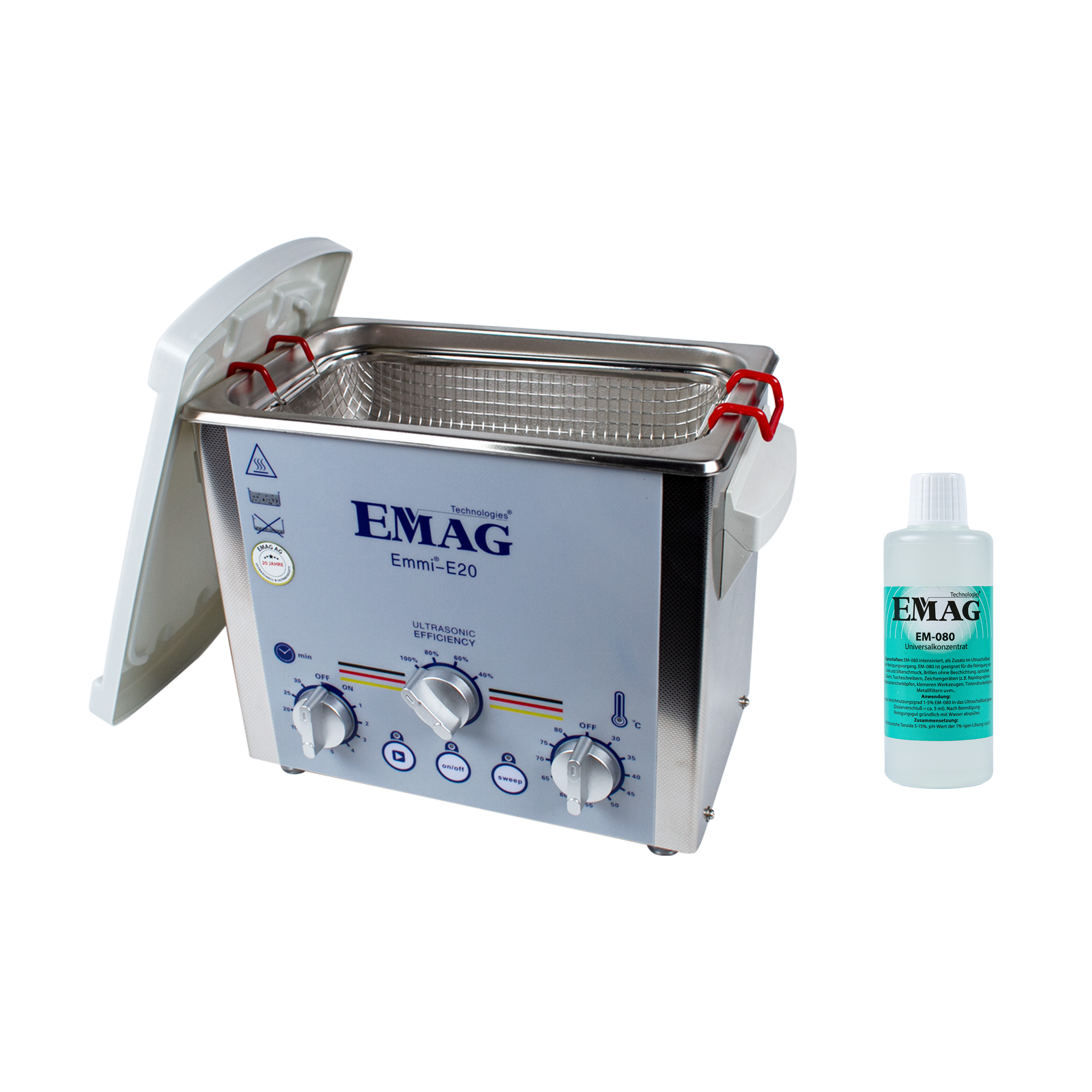 EMAG Ultraschallreiniger emmi® Ultraschallreinigungsgerät Edelstahl E20