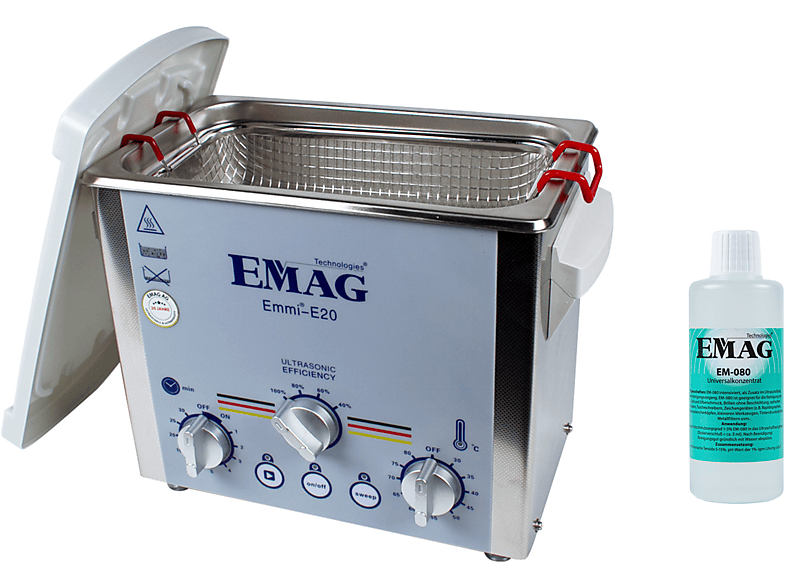 EMAG emmi® E20 Ultraschallreiniger Edelstahl Ultraschallreinigungsgerät