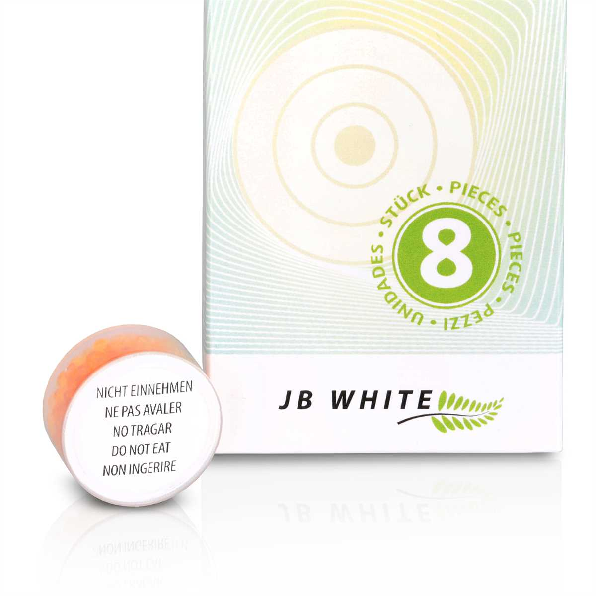 JB WHITE 16 Trockenkapseln mit Trocknungskapseln für Trockentabletten Hörgeräte, Farbindikator Hörgerät