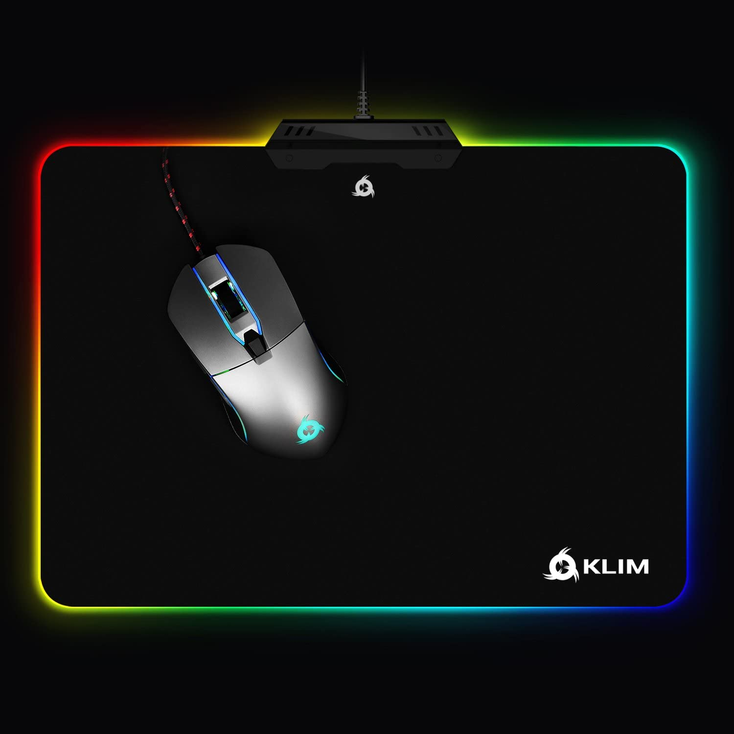 x Gaming KLIM (30,5 RGB cm Mauspad 38,5 cm)