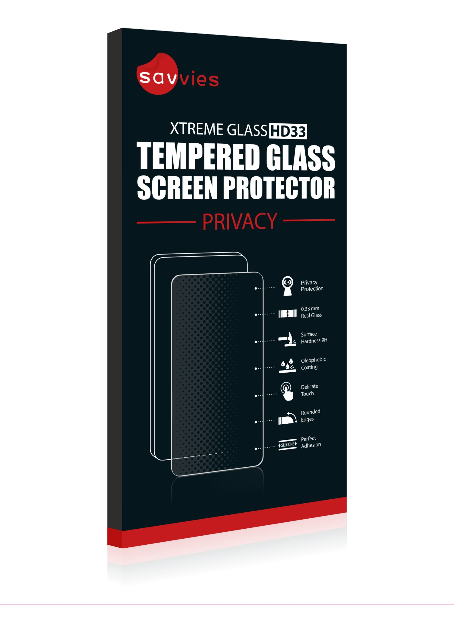 iPhone Apple SAVVIES Pro) 9H 11 privacy Schutzglas(für