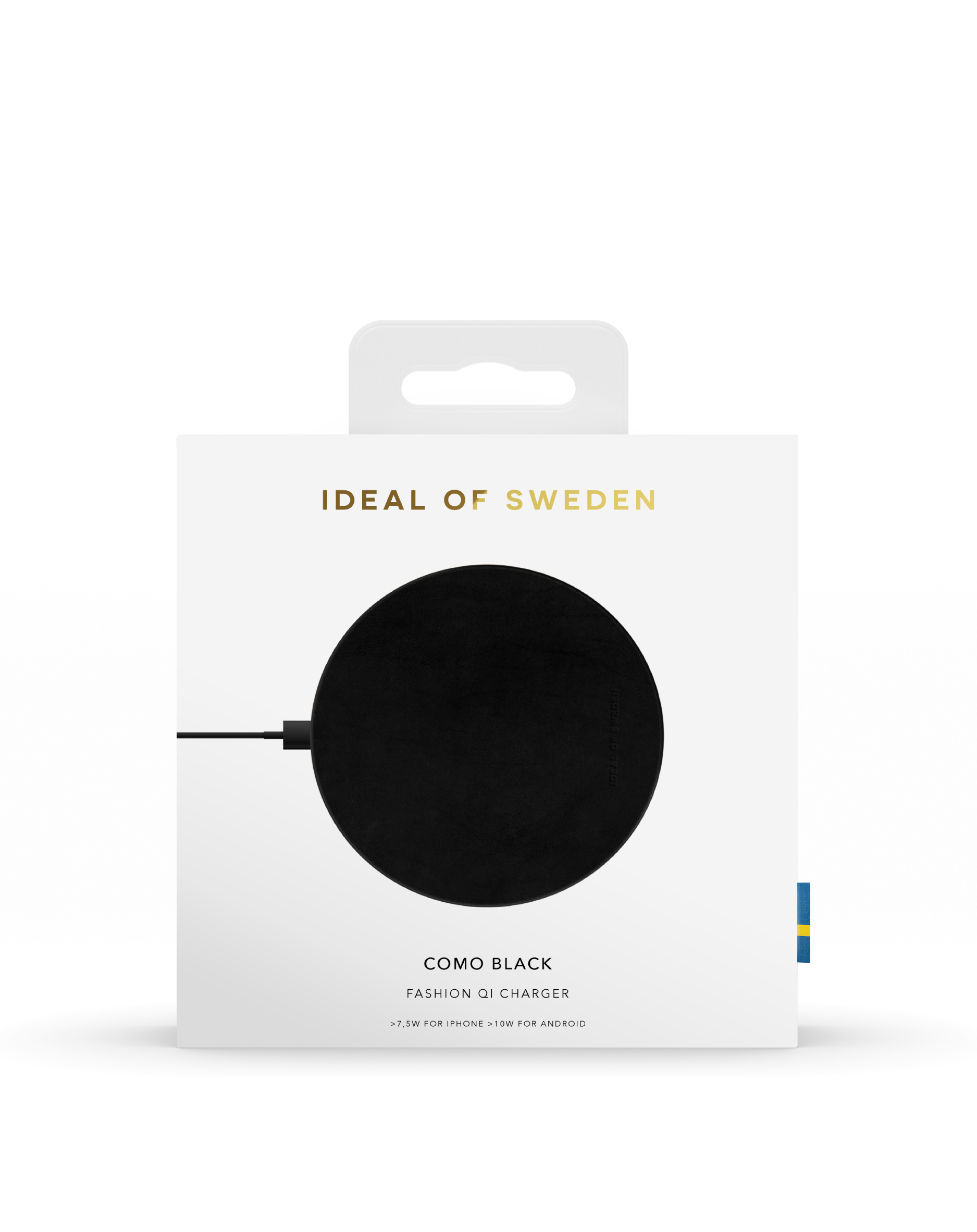 IDEAL OF SWEDEN QI Charger PU-Leather station Como Universal, Black IDCOMQI-01 inductive charging