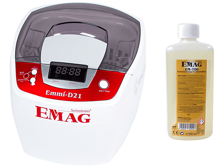 Ultraschallreinigungsgerät EMAG D21 Buntmetall-Set emmi® Ultraschall