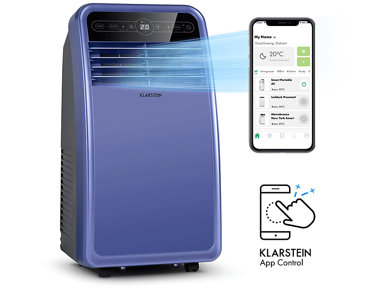 KLARSTEIN Metrobreeze New York Smart 7k Klimagerät Kräftiges Lila (Max