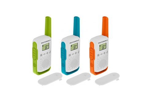 Walkie-talkie - T42 Triple Pack MOTOROLA, Blanco, Verde, Azul