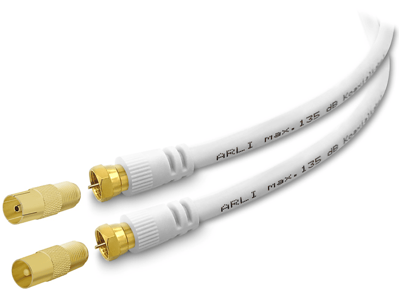 Lokmann 135dB 100m Vollkupfer 7mm SAT Koaxial Antennenkabel 5-fach 4K