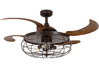 BEACON Fanaway Industri Deckenventilator Holzfarben (60 Watt)