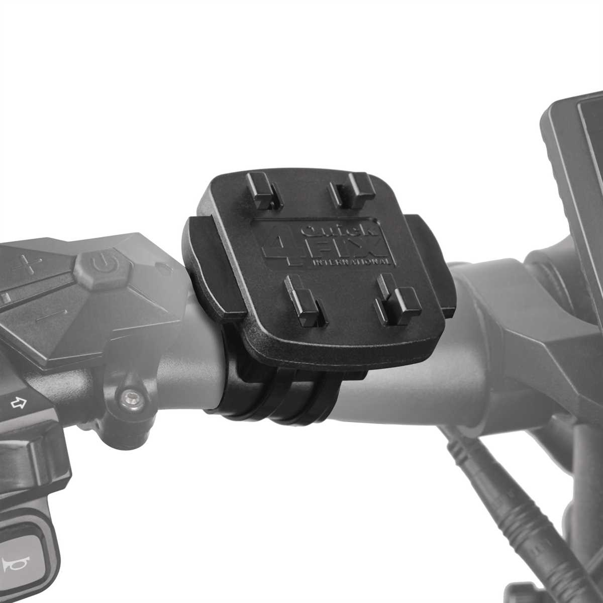 Zoll) Set CHILI Handy 12 QuickMOUNT Motorradhalterung für schwarz Fahrradhalterung Pro Fahrrad iPhone (6,7 Apple Max Halterung, WICKED / Motorrad /