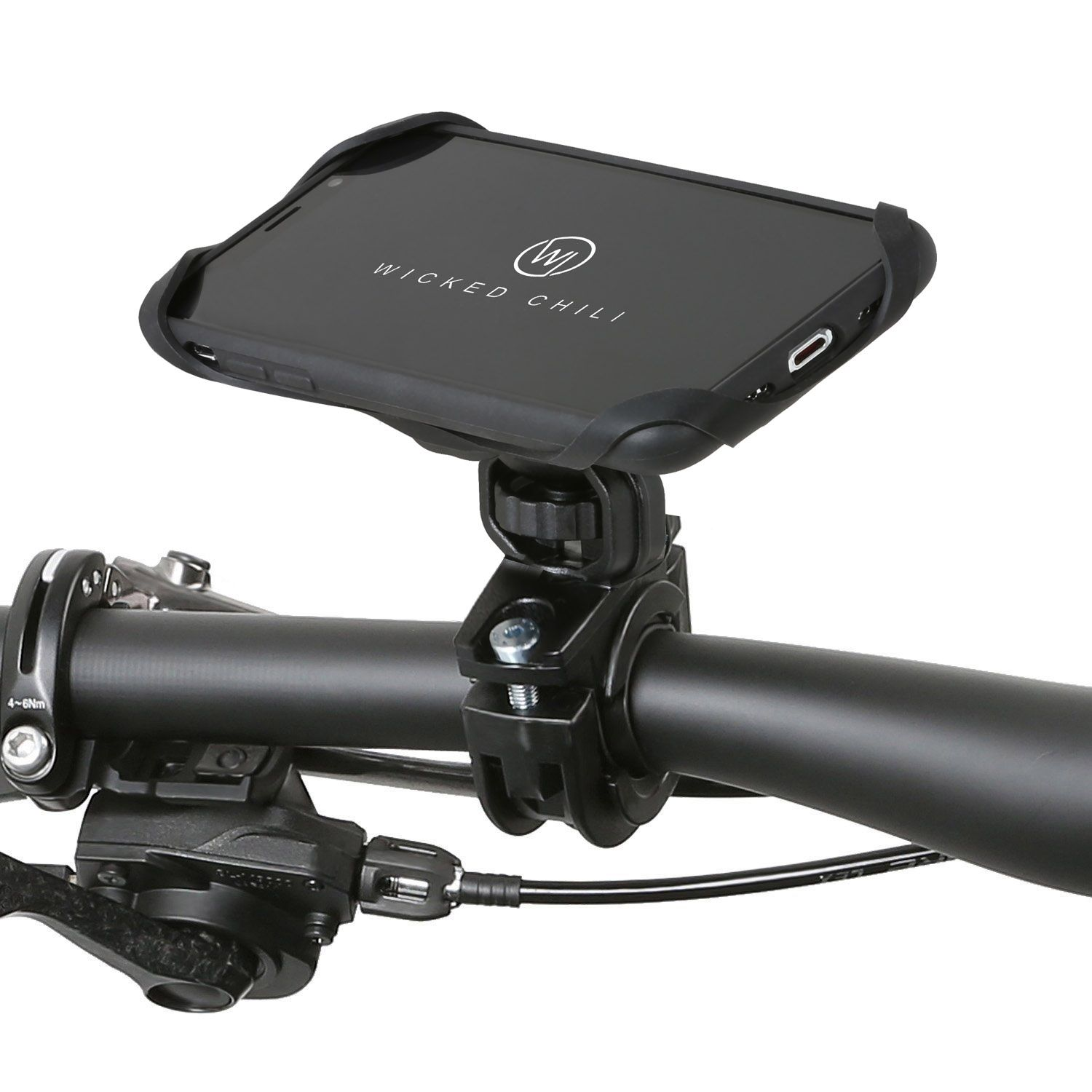 WICKED CHILI QuickMOUNT Fahrrad für S9 Motorrad Samsung Motorradhalterung, Fahrradhalterung schwarz / Halterung Galaxy