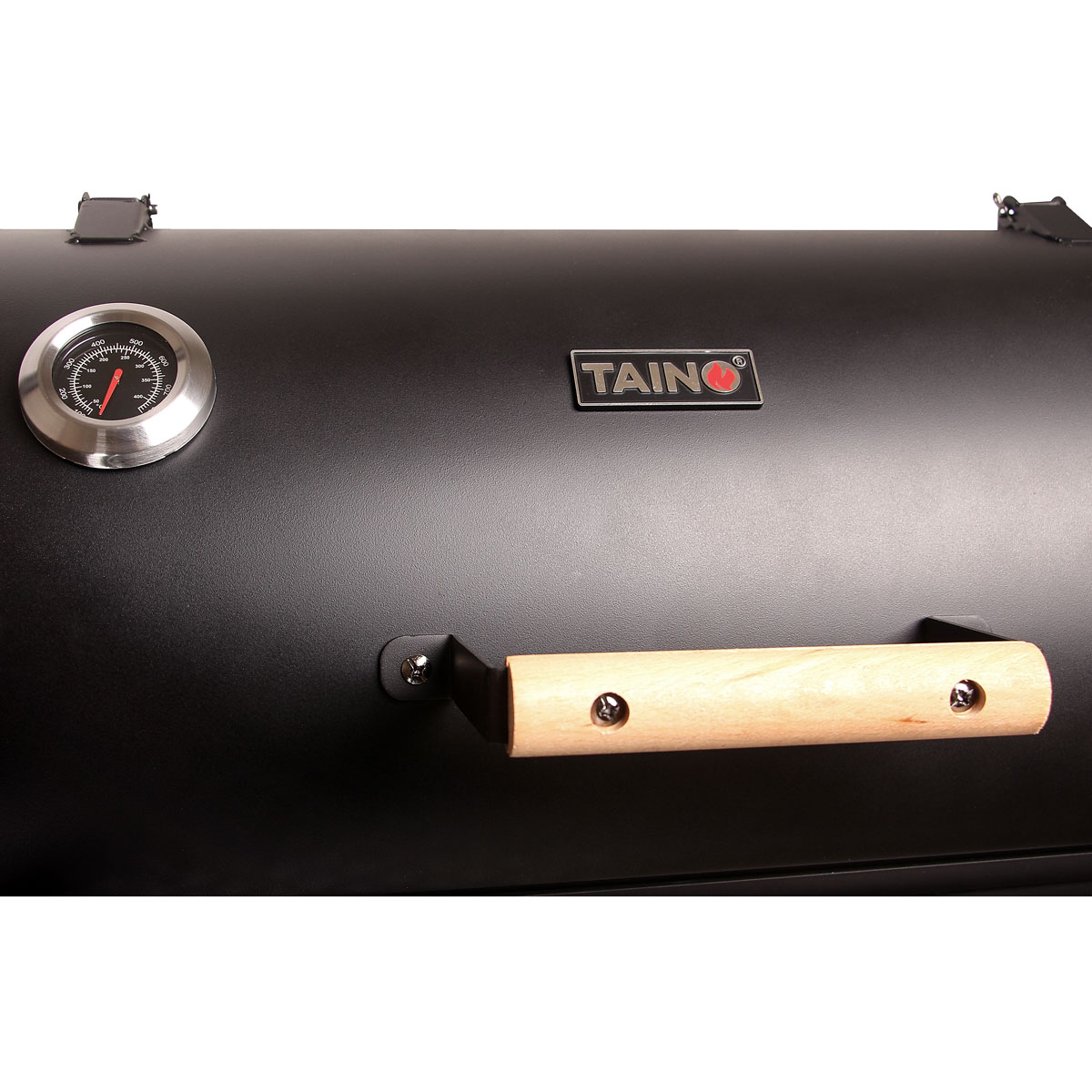 TAINO YUMA Set 90 kg Lok Schwarz Smoker Set inkl. 3er Roste Smoker, gusseiserner