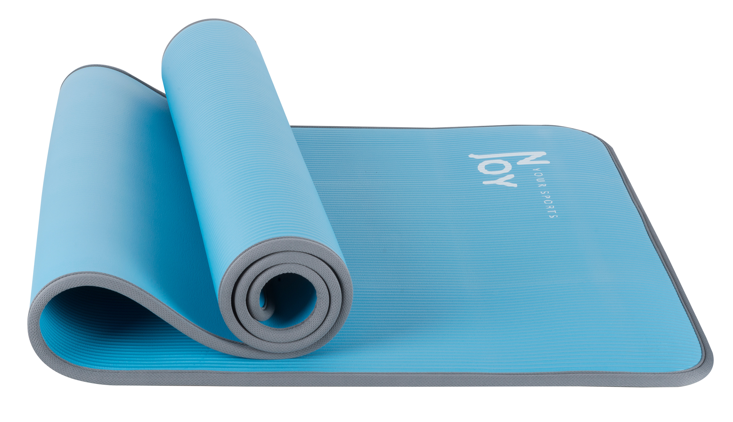 NJOY Universal Yogamatte, Blau, Grau