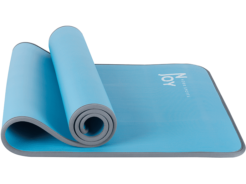 NJOY Universal Yogamatte, Blau, Grau