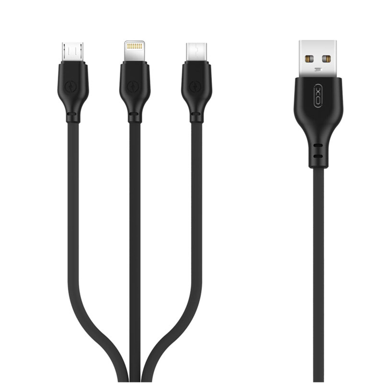 Typ-C, Lightning, Schwarz 1 in COFI 3 Micro-USB, Ladekabel,