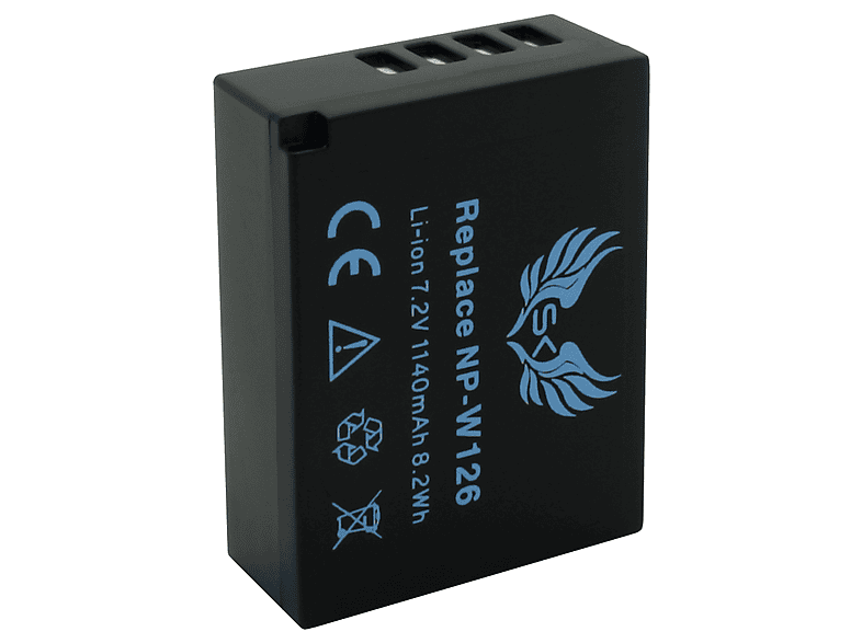 Vhbw Akku Für Fujifilm NP-W126s / NP-W126 – 800 MAh, 7,2 V, Li-Ion
