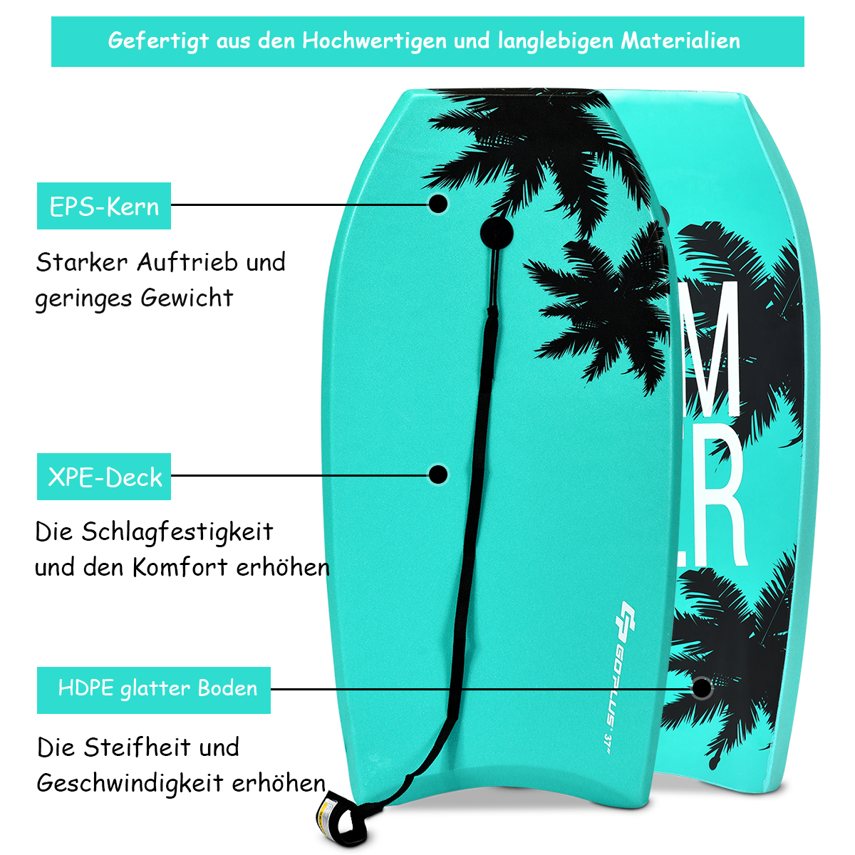 Ein Laptop auf einem schwarzen, verstellbaren, rollbaren Ständer. Eine Maus befindet sich auf dem Beistelltisch. Weißer Hintergrund.