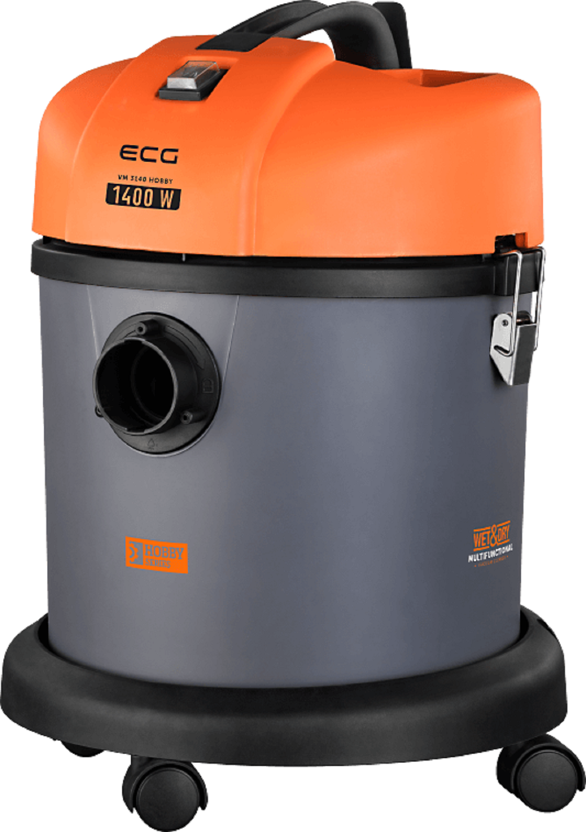 ECG VM 3140 / Orange/Grau 20 | Nass- Trockensauger Liter | 1400 Nass Behältervolumen | Trockensauger, | W