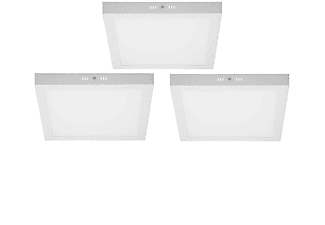 ECD-GERMANY 3 x LED-Aufputzlampe 18W LED Lampe Neutralweiß