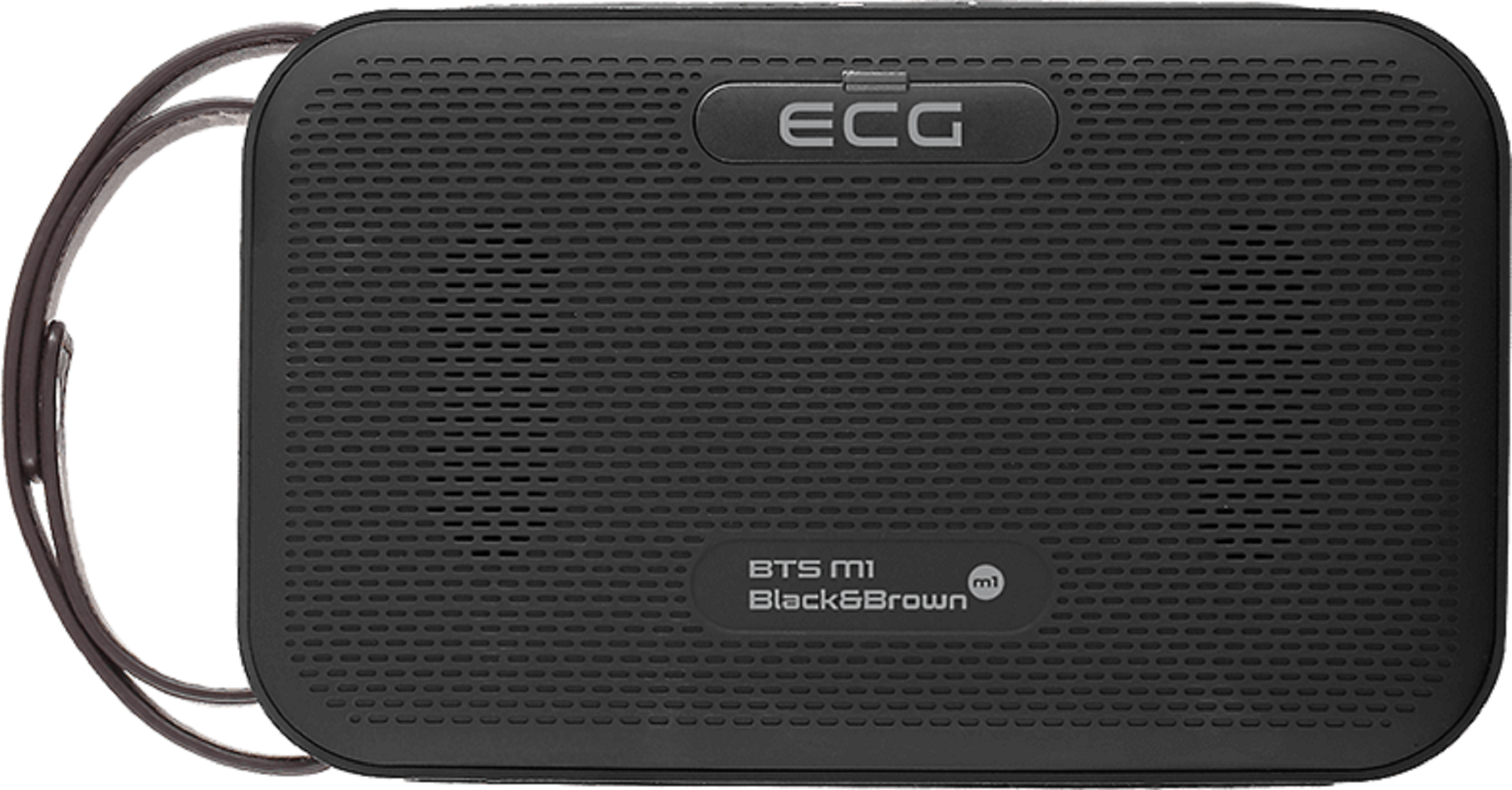 ECG BTS | Wasserfest Braun, Black&Brown Watt | Sound 15 mit Bluetooth-Lautsprecher, Schwarz, Lautsprecher M1 | IPX4 | Bluetooth 