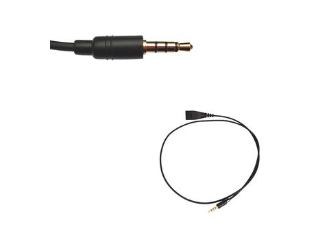 GEQUDIO 3,5mm-Klinke-Kabel einzeln - kompatibel mit FritzFon C6 Zubehör für  Headset Schwarz