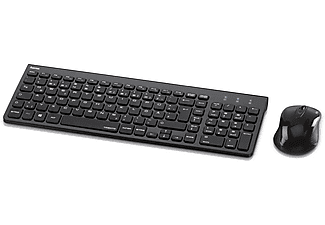 HAMA Trento, Tastatur-Maus Set, Schwarz