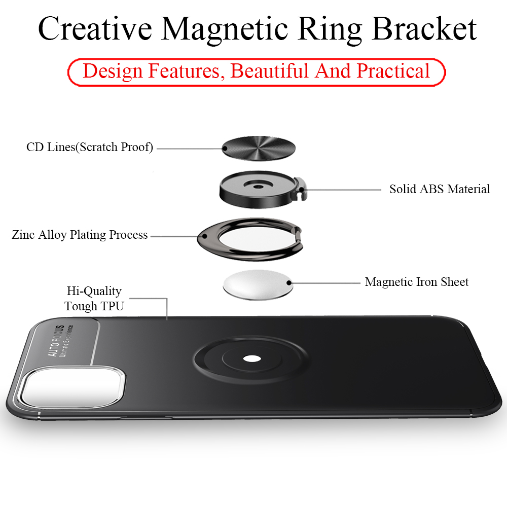 Silikon Schwarz Ring Matte 11 Max, Apple, iPhone Hülle, NALIA Pro Backcover,