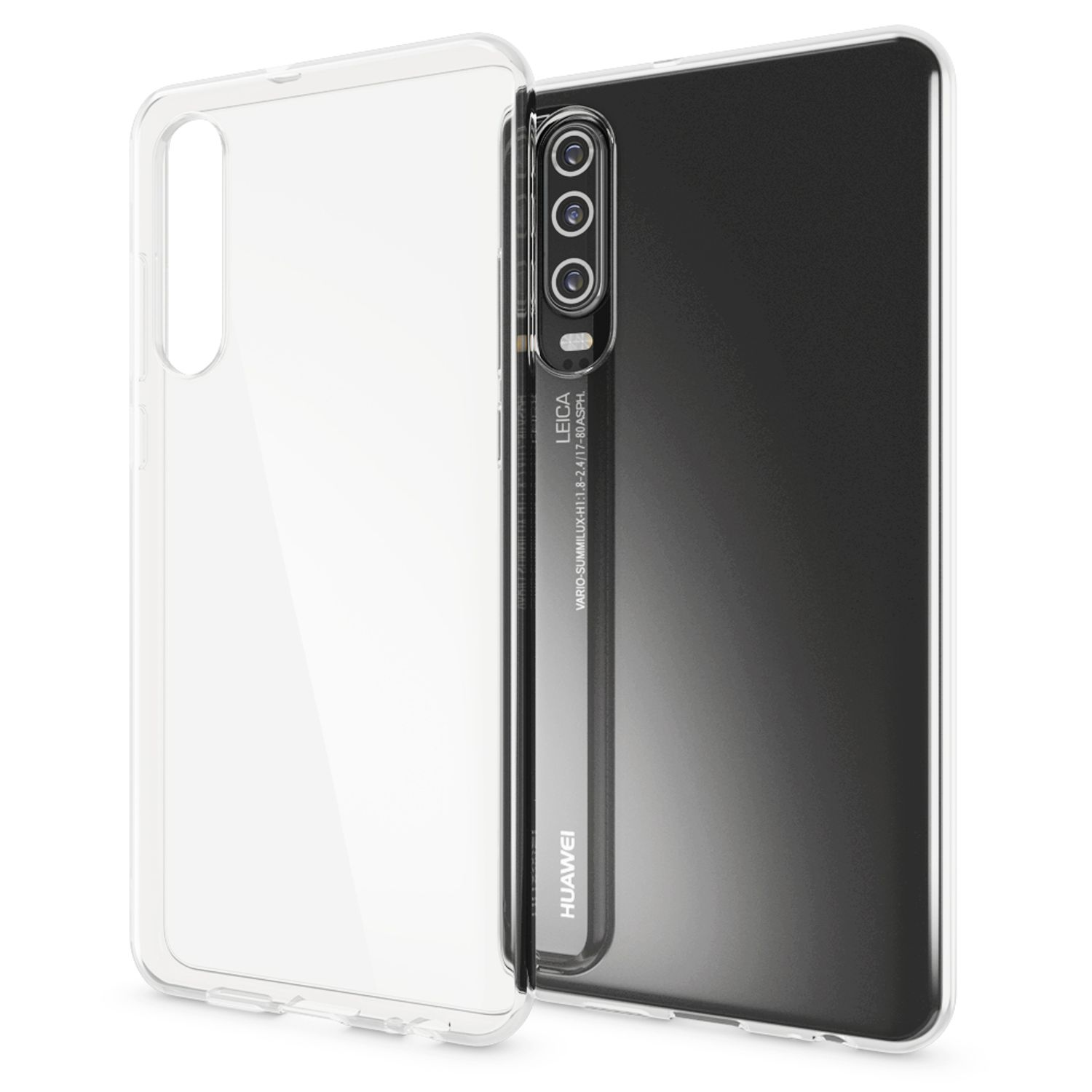 Transparente Huawei, Silikon P30, Transparent Backcover, NALIA Klar Hülle,