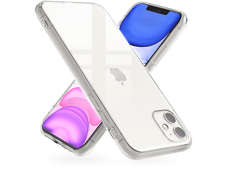 NALIA Klare Hartglas Hülle, Backcover, iPhone 11, Apple, Transparent
