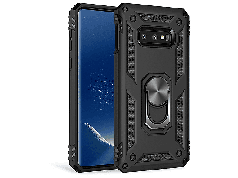 NALIA Ring Handyhülle Für Huawei P40 Pro – Mit 360° Drehbarem Ring, Magnetisch Für Auto-Halterung, Stoßfest