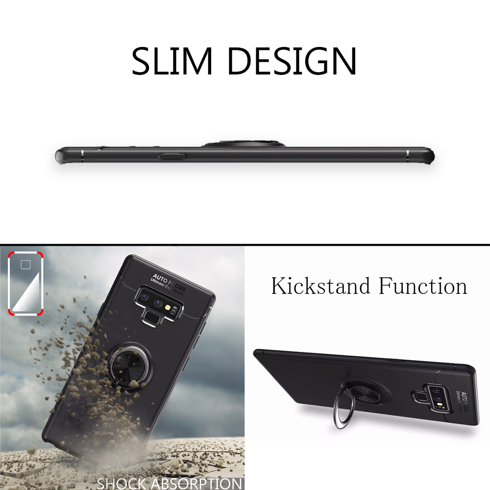 Schwarz 9, Backcover, Hülle, Galaxy Note Samsung, Silikon Matte NALIA Ring