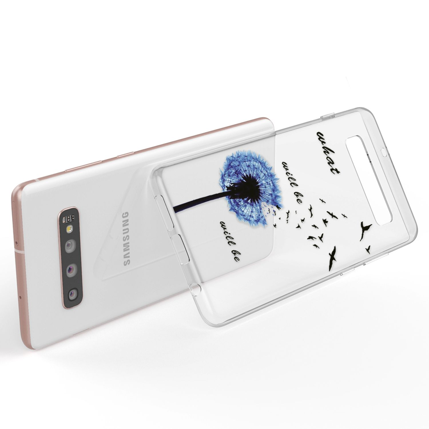 NALIA Motiv Silikon Hülle, Samsung, Plus, S10 Mehrfarbig Galaxy Backcover