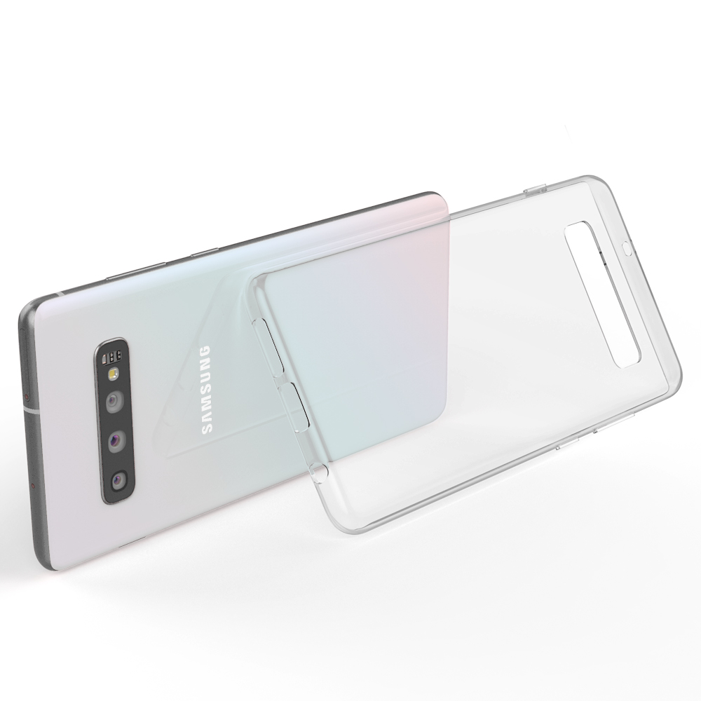 Samsung, Galaxy Backcover, Transparente Silikon S10, Klar Hülle, Transparent NALIA