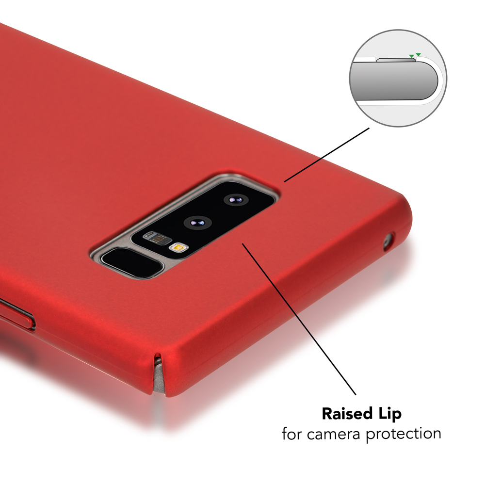 NALIA 0,5mm Ultra Dünnes Samsung, Galaxy Rot 8, Mattes Note Backcover, Hardcase