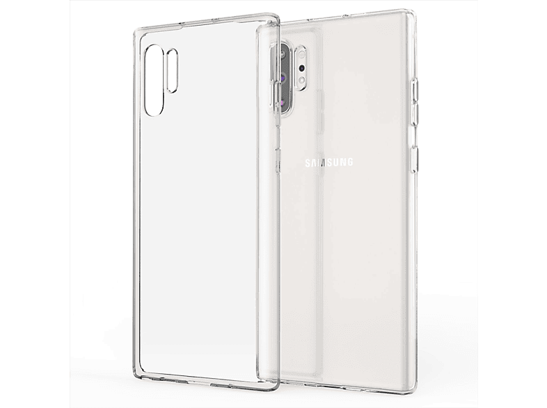 NALIA Klar Transparente Hülle, Backcover, Samsung, Plus, Transparent Silikon 10 Note Galaxy