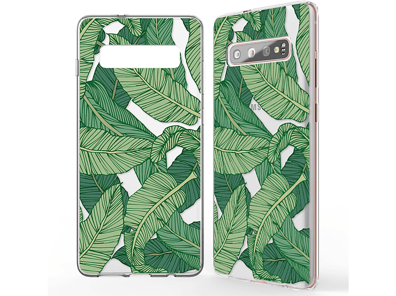 Samsung, Motiv Hülle, Plus, Galaxy S10 Mehrfarbig Silikon Backcover, NALIA