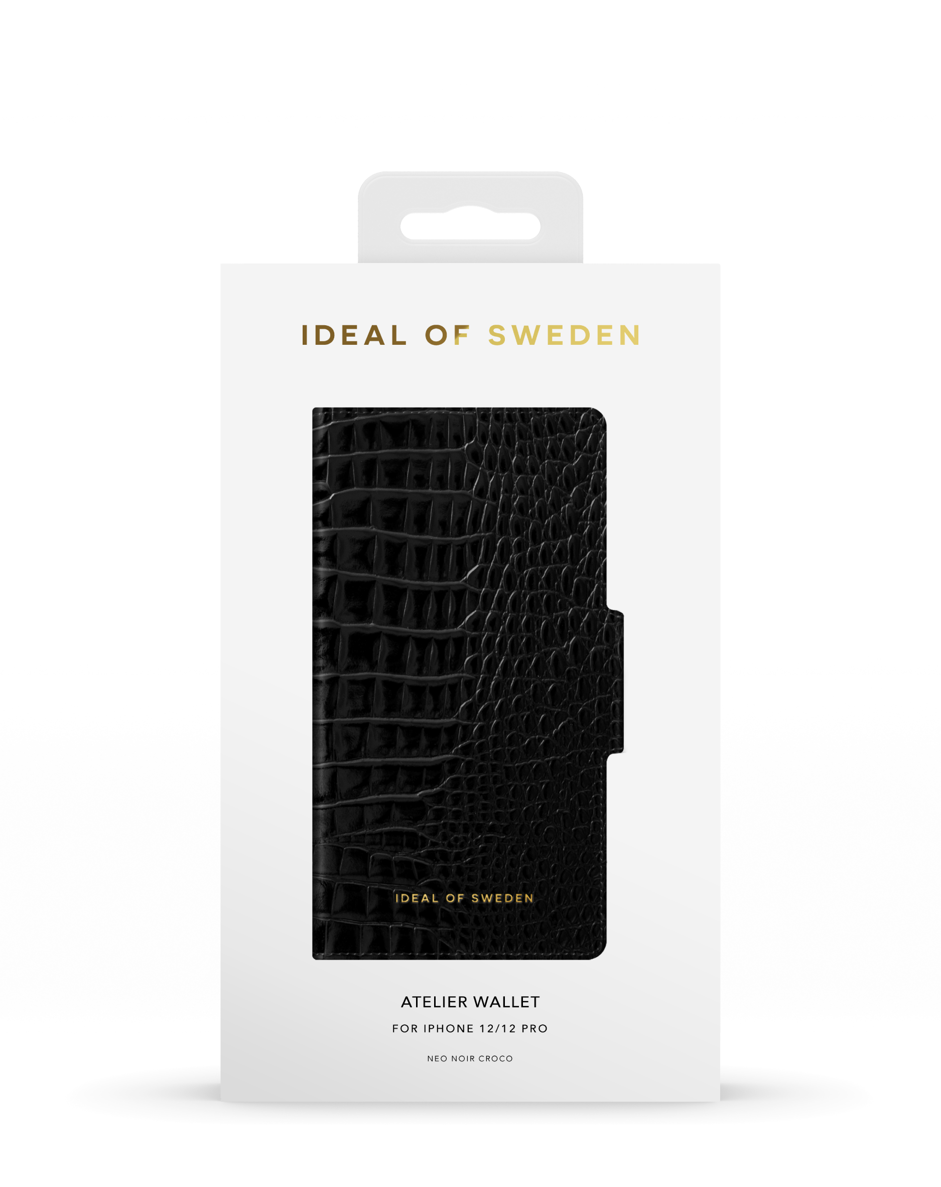 IDEAL OF SWEDEN Apple Neo Apple, iPhone 12, 12 Croco Pro, IDAW-I2061-236, Bookcover, Noir Apple iPhone