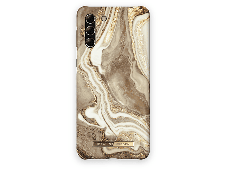 OF Sand Backcover, Marble Golden Samsung, IDFCGM19-S21-164, Galaxy IDEAL SWEDEN S21,