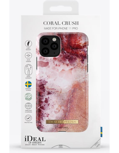 IDEAL OF SWEDEN IDFCHS-I1958-84, Backcover, Apple 11 iPhone Apple XS, Apple iPhone Coral Apple, iPhone X, Crush Pro