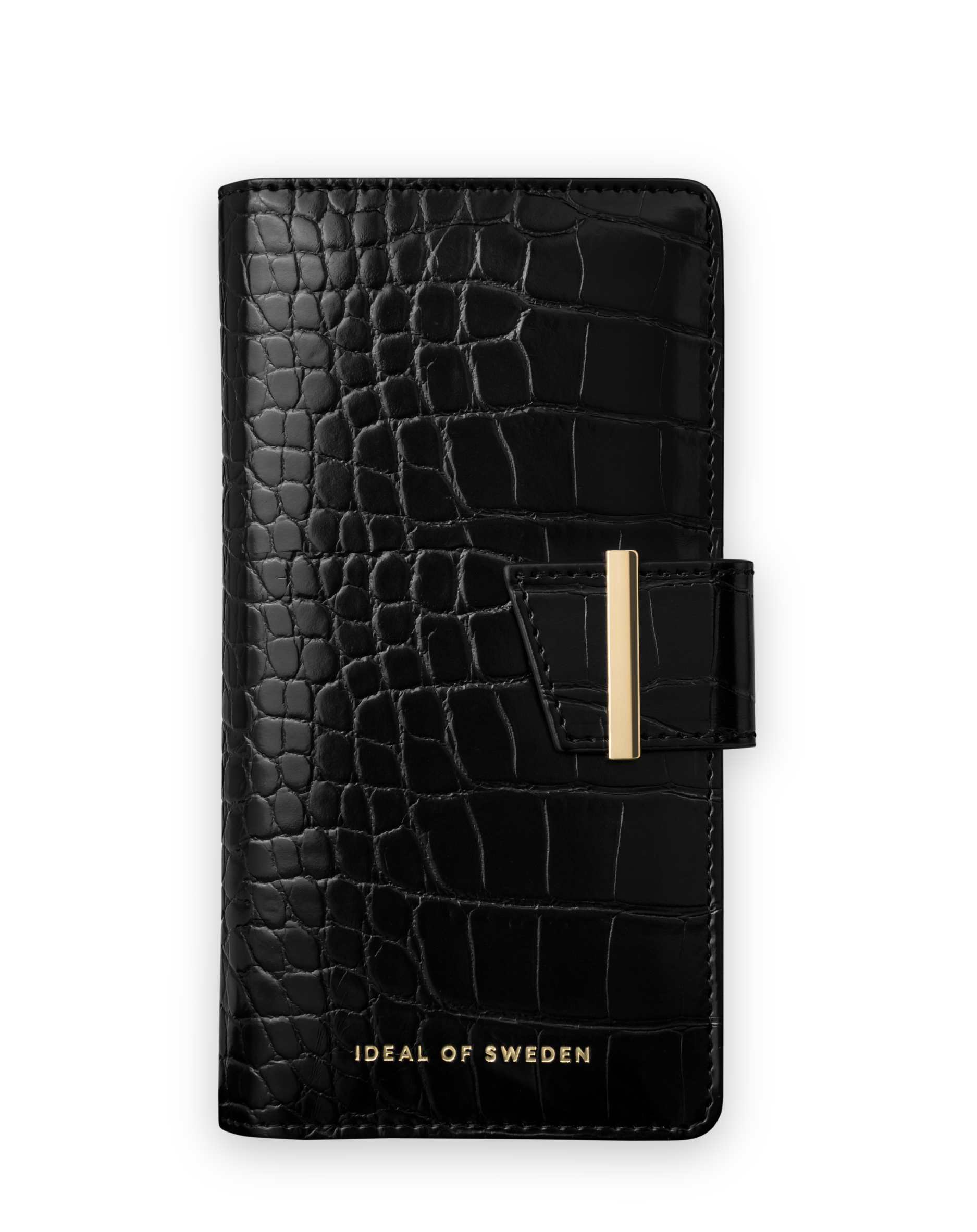 IDEAL OF SWEDEN IDPWSS22-I1961-207, Apple, Bookcover, Jet Black - Croco 11 Recycled iPhone / iPhone XR