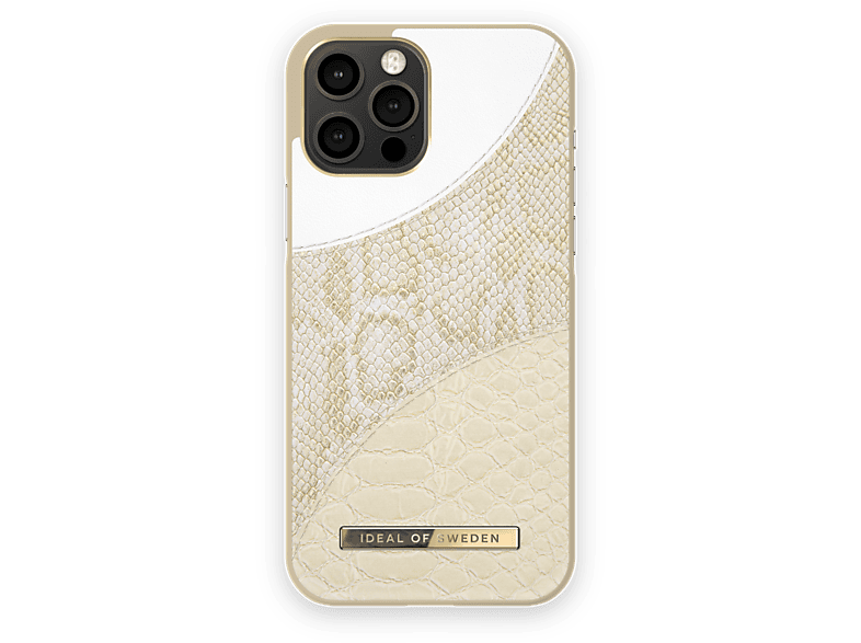 IDEAL OF SWEDEN IDACSS21-I2067, Backcover, Apple, IPhone 12 Pro Max, Cream Gold Snake