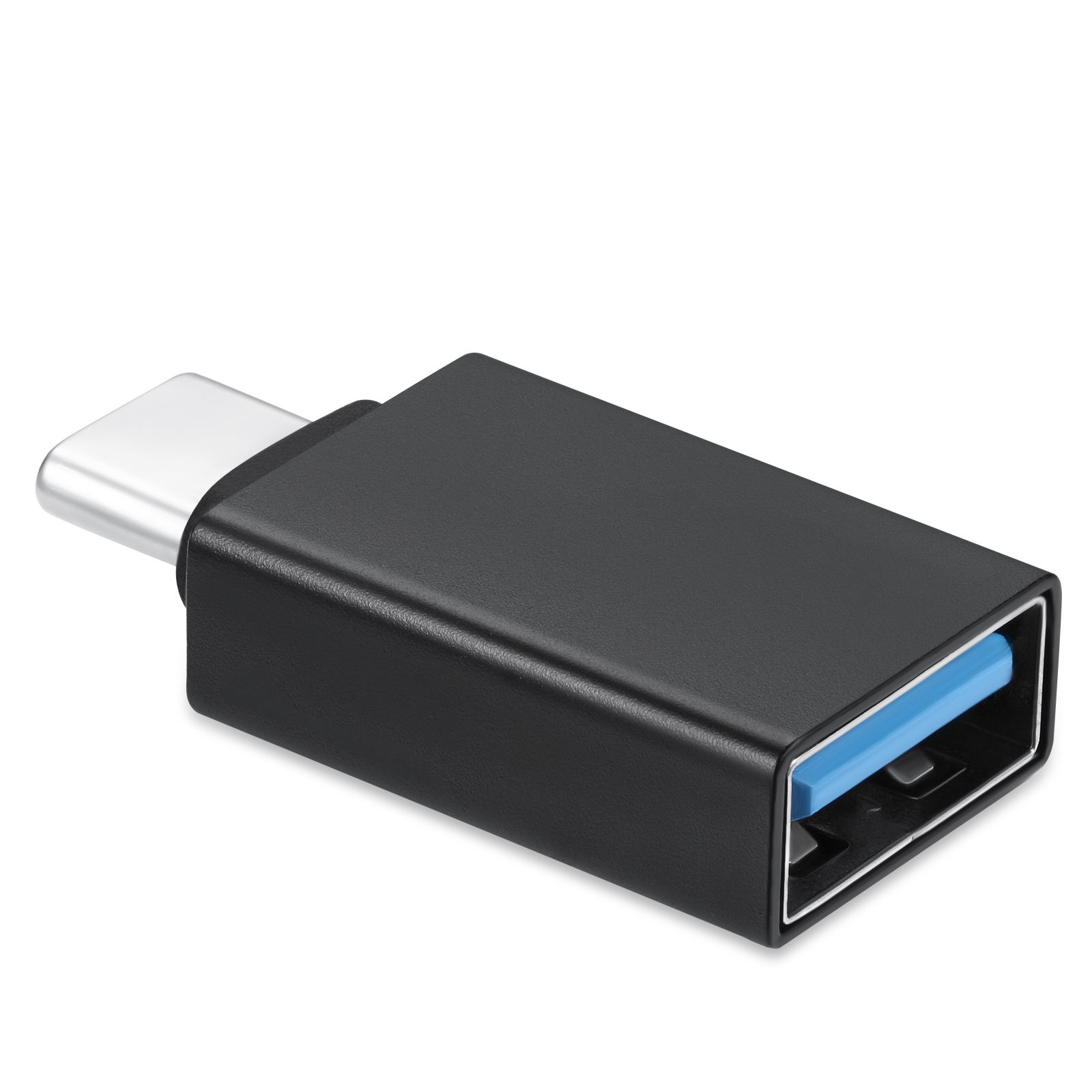 USB A C Adapter, Schwarz PERIXX PERIPRO-404 auf USB