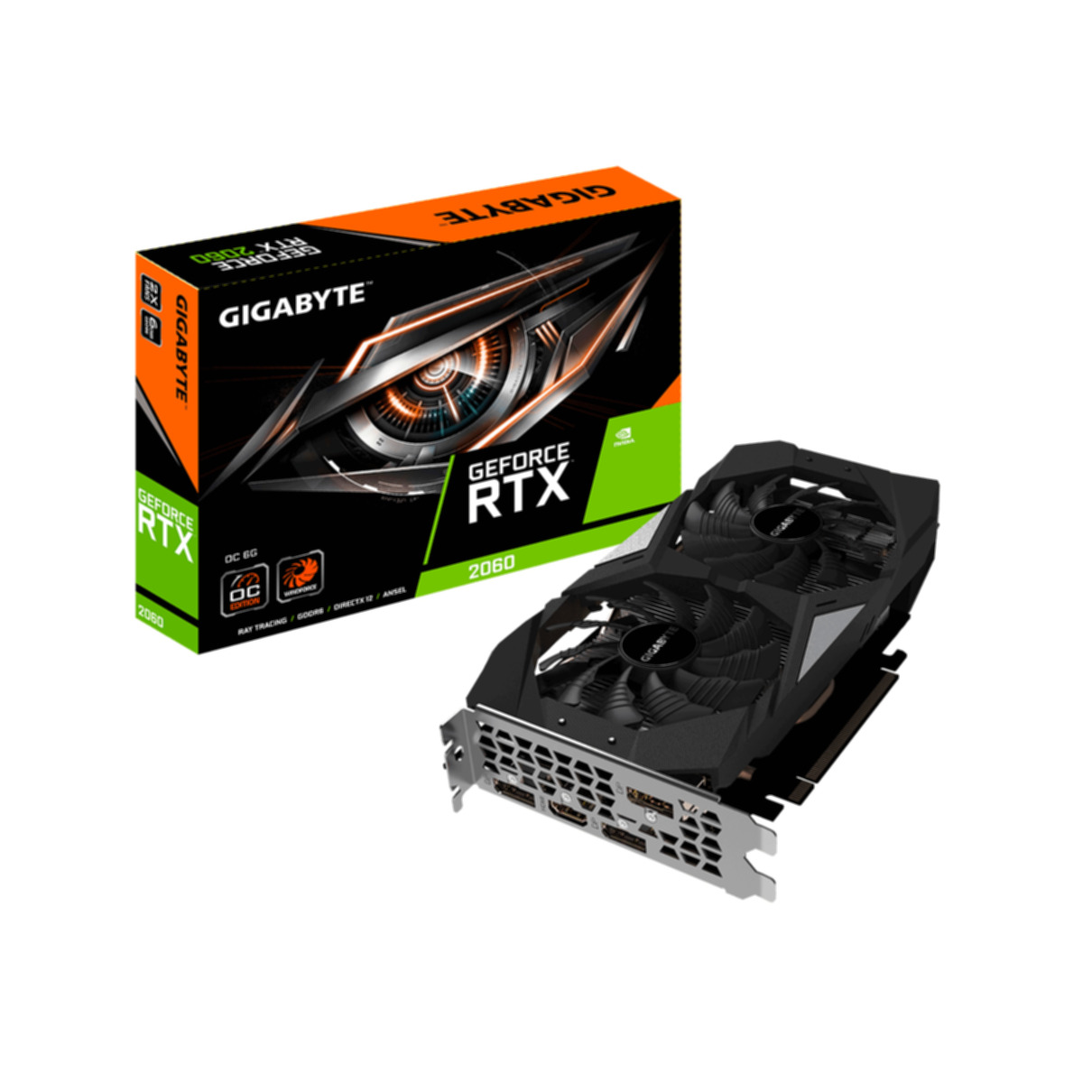 GIGABYTE GeForce® RTX 2060 2) (NVIDIA, (Rev OC Grafikkarte)