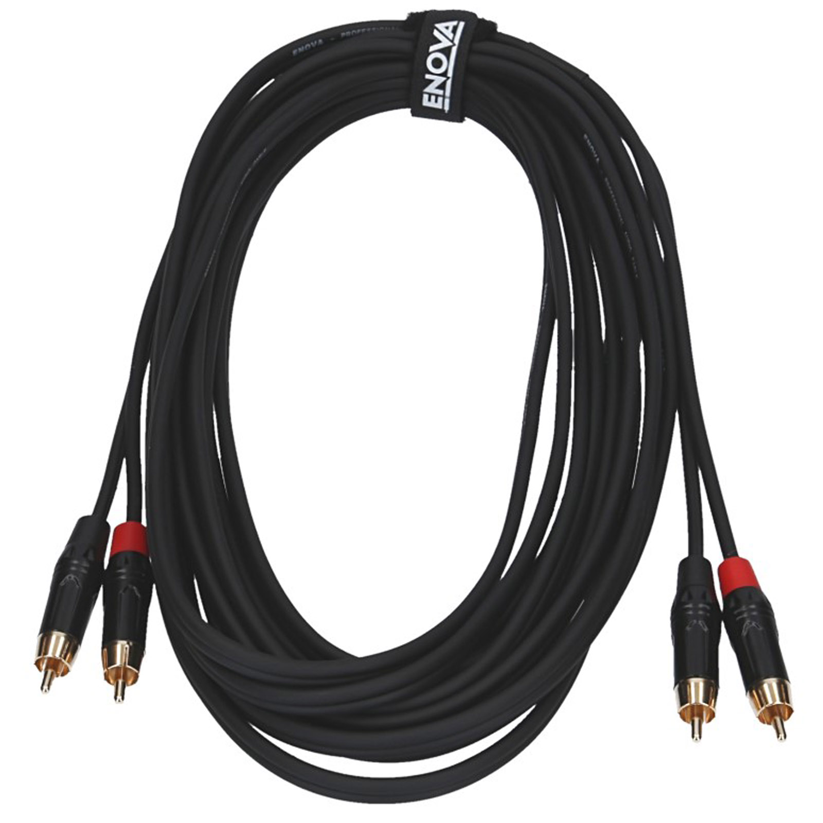 ENOVA 3 m & m schwarz Audio Cinch RCA Kabel male 3 rot Kabel, stereo