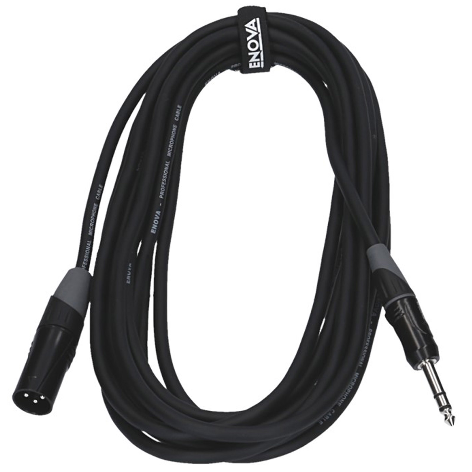 ENOVA 1 m XLR Kabel Klinke Adapter-Kabel, 3 XLR 6.3 mm pol, - male symmetrisches m XLR Verbindungskabel, 1