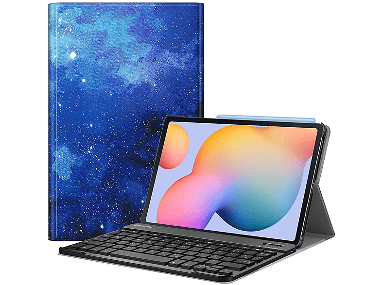 FINTIE Hülle Tablethülle Bookcover für Samsung Acrylnitril-Butadien-Styrol, Polycarbonat, Sternenhimmel | Tablet Bookcover